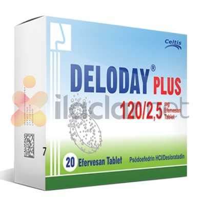 Deloday plus 60 2 5 mg 20 efervesan tablet nedir